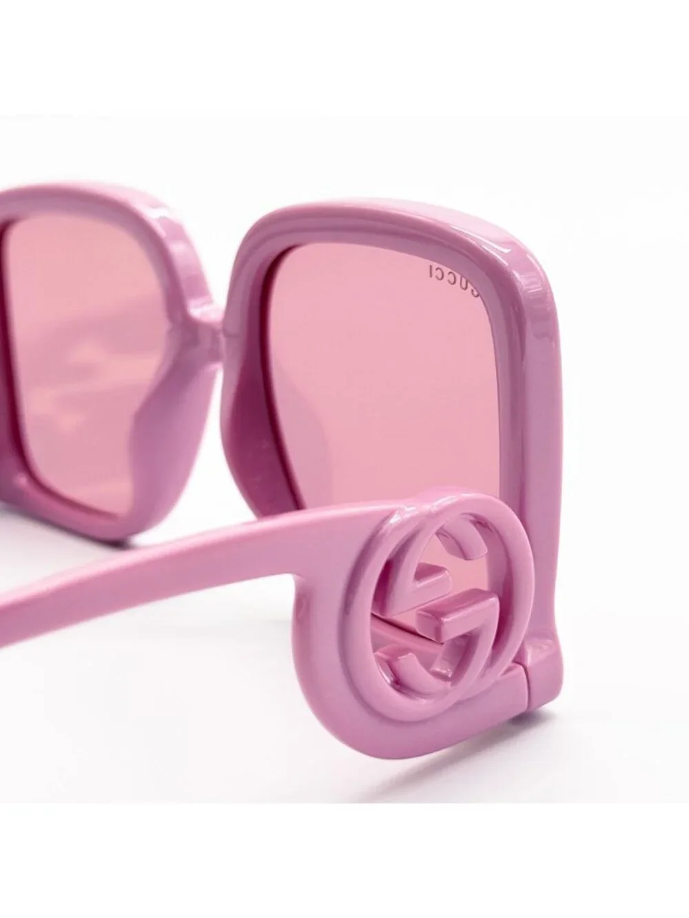 New Gucci Pink Square Women Pink Sunglasses GG1326S 008